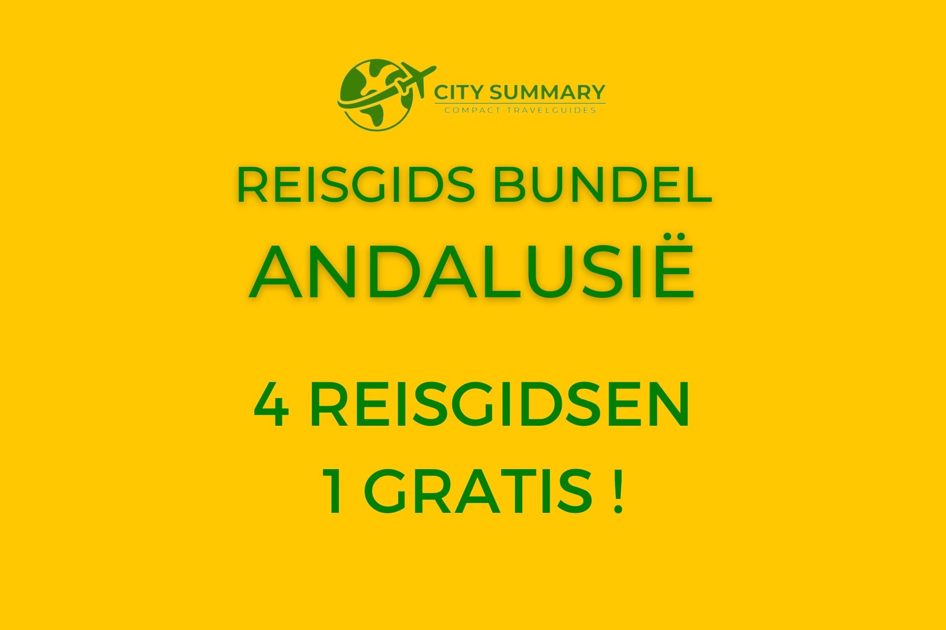 Beschrijving van de promotiebundel van 4 reisgidsen voor de prijs van 3 in Andalusië