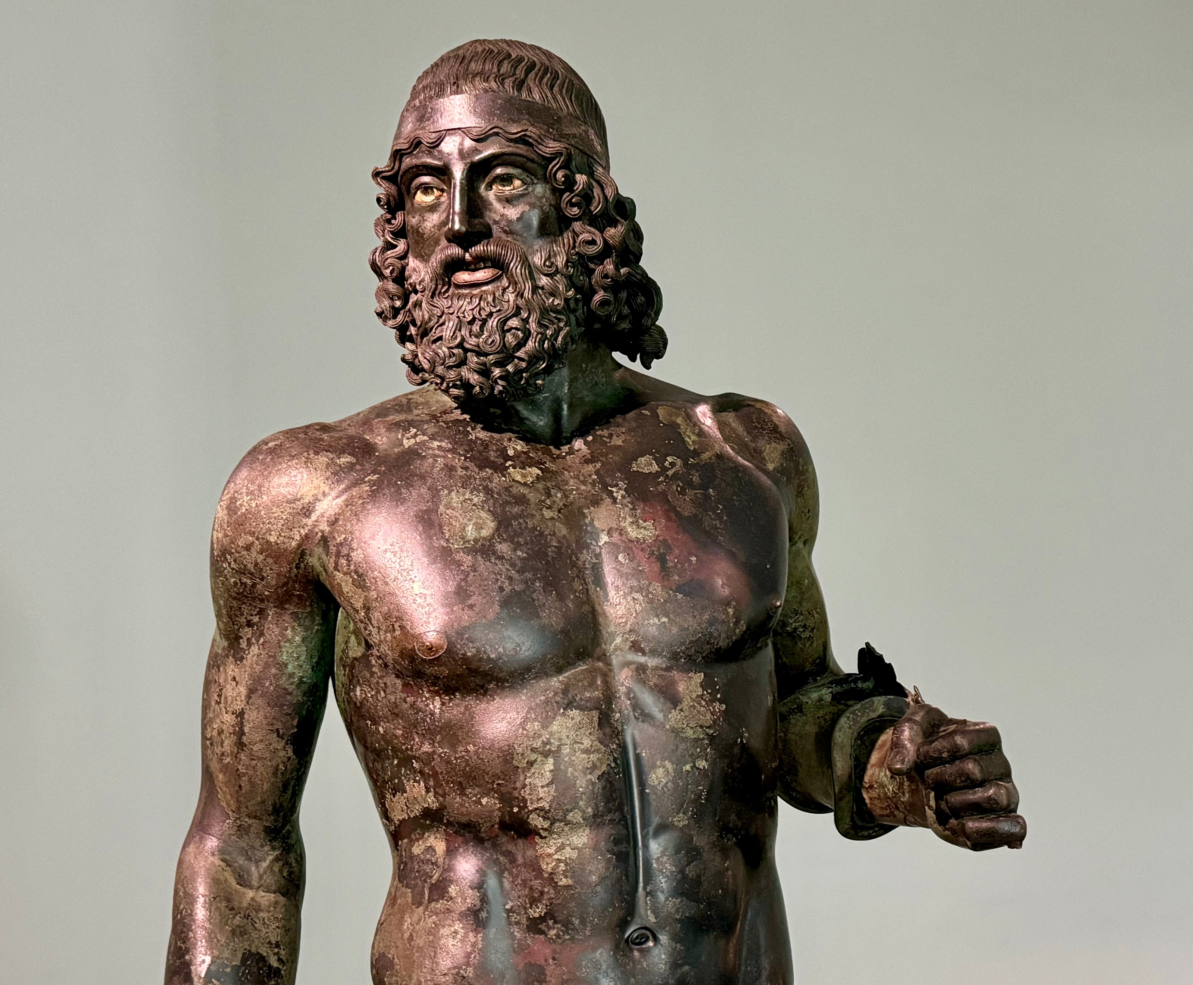 Bronzen beeld Griekse oudheid Calabrië Italië museum