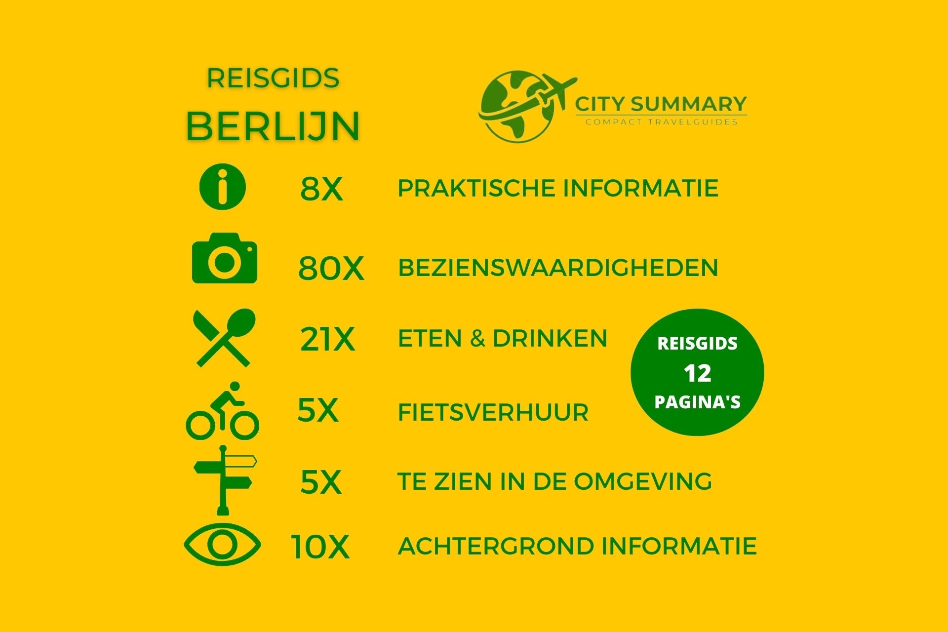 Infographic over de onderdelen van de Reisgids Berlijn