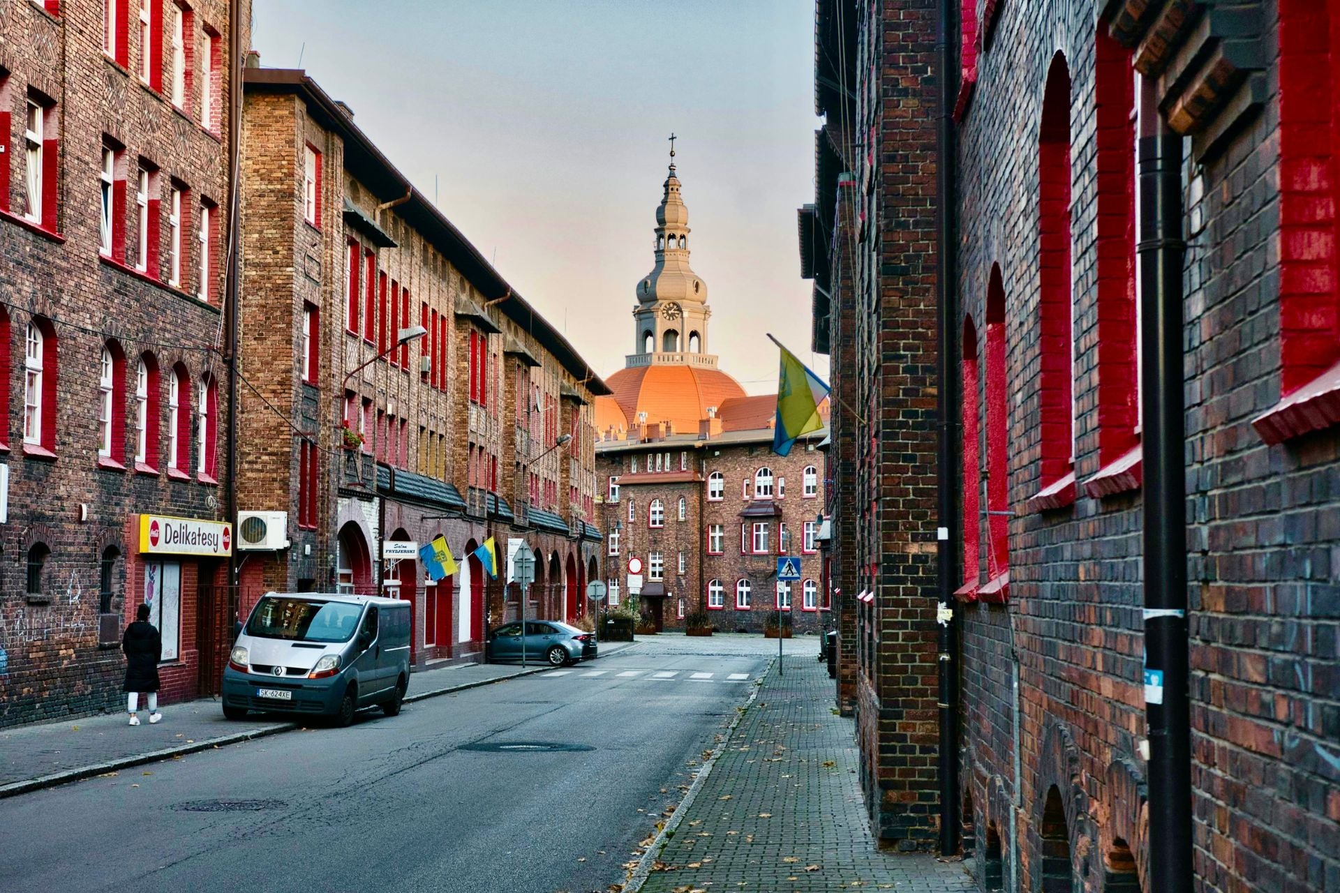 Wijk Nikiszowiec roodbaksteen mijnwerkers kerk