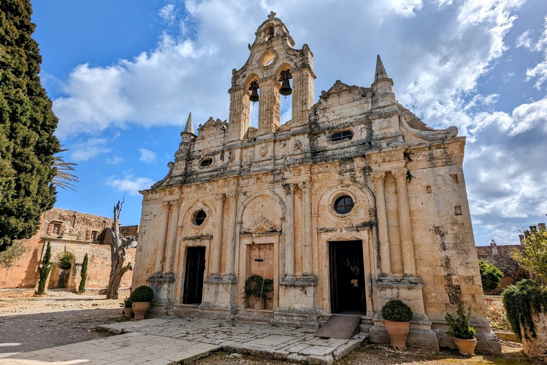 Kerk van het Arkadi klooster op Kreta