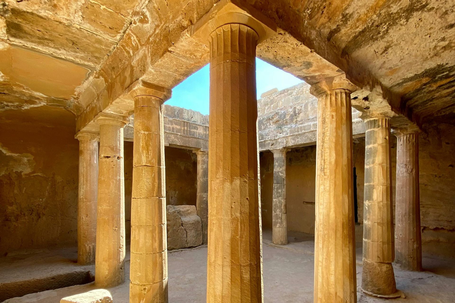 pilaren Valley of the Kings Paphos Cyprus