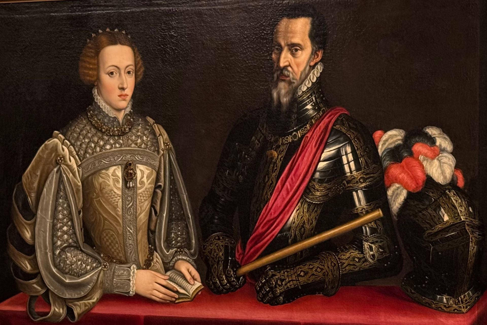 Schilderij van de hertog van Alba die nog steeds in Palacio de Liria in Madrid woont
