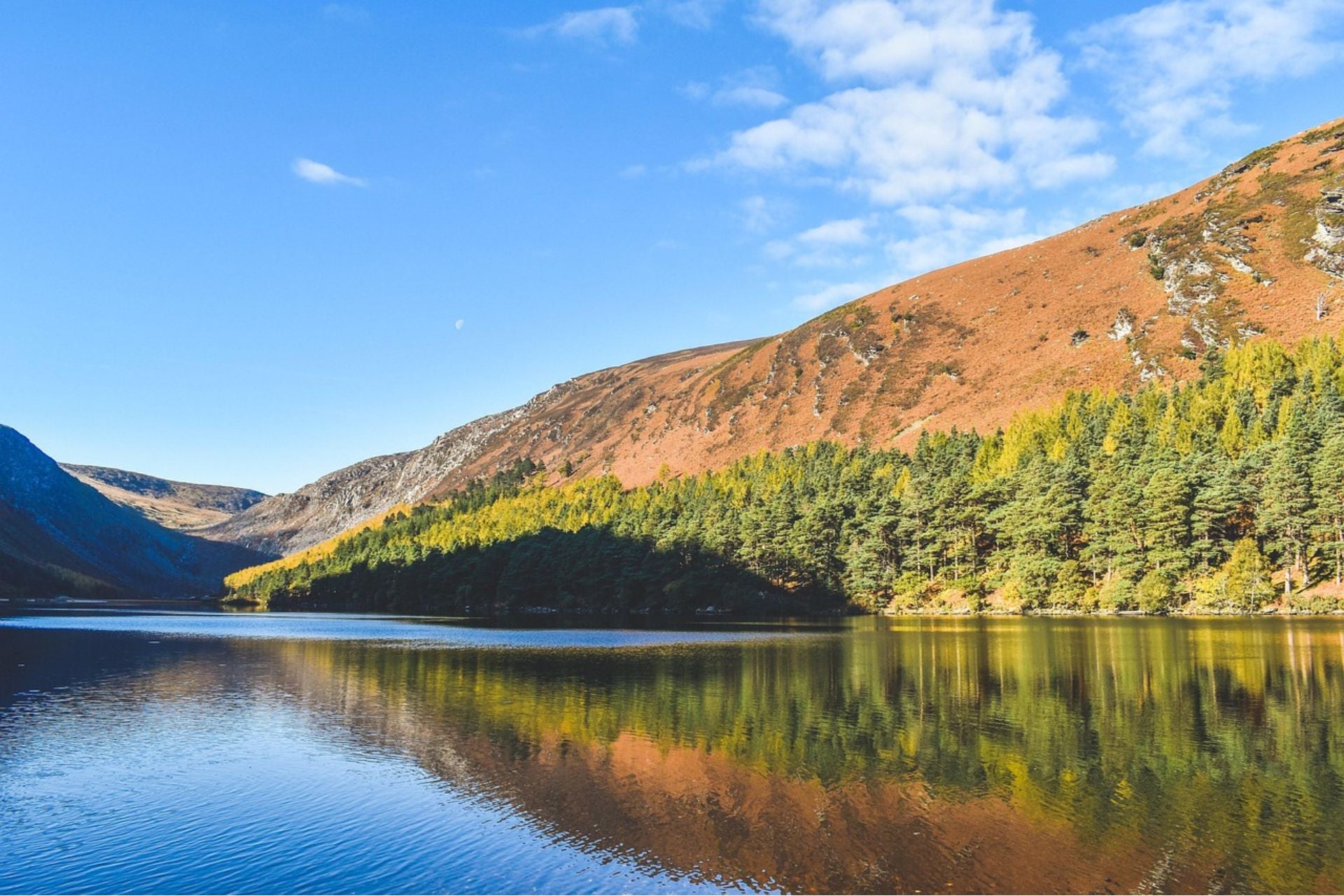 Meer in de Wicklow Mountains mooi gebied in omgeving Dublin mustsee