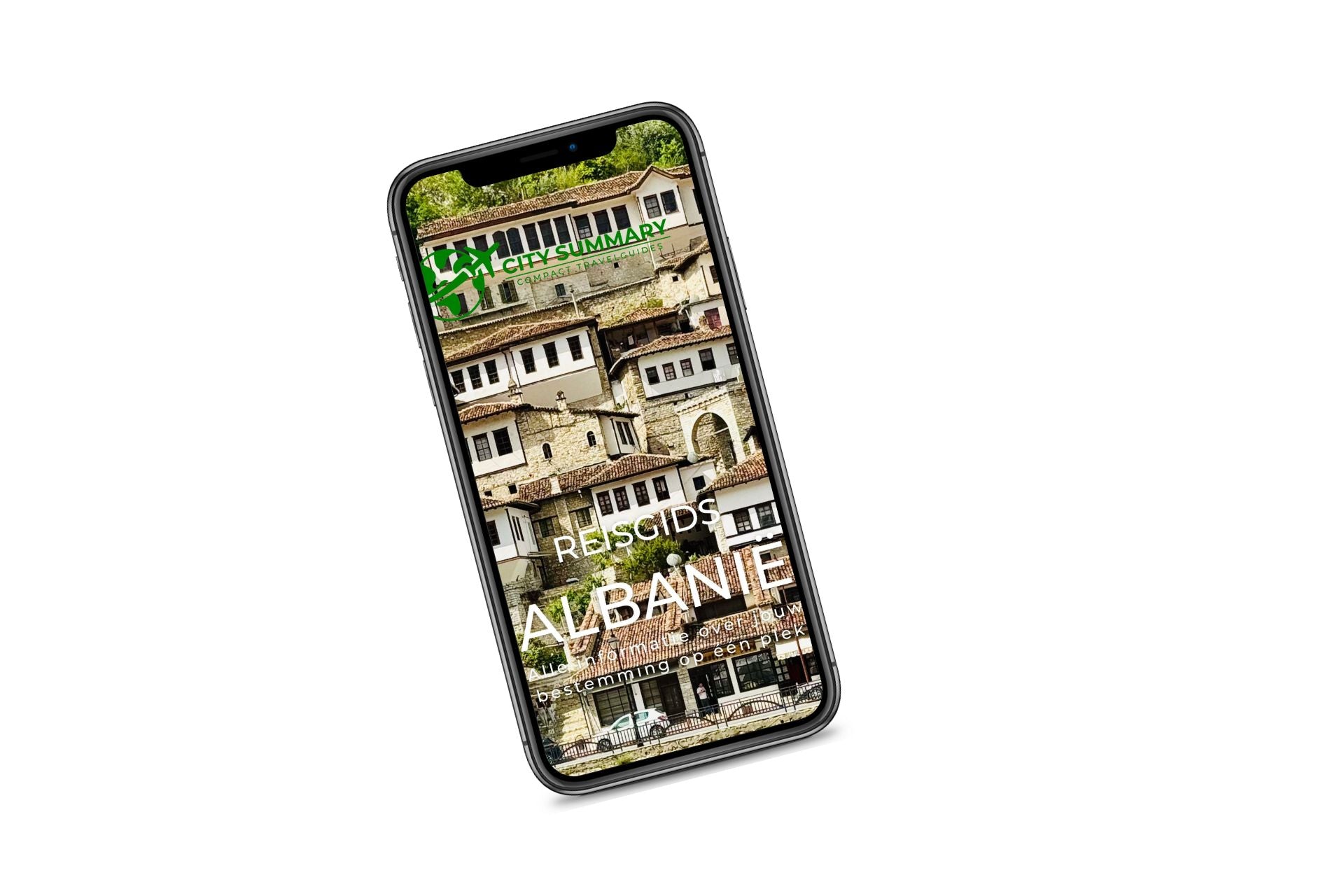 Handige reisgids op je mobiel met bezienswaardigheden leuke hotspots voor roadtrip door Albanië