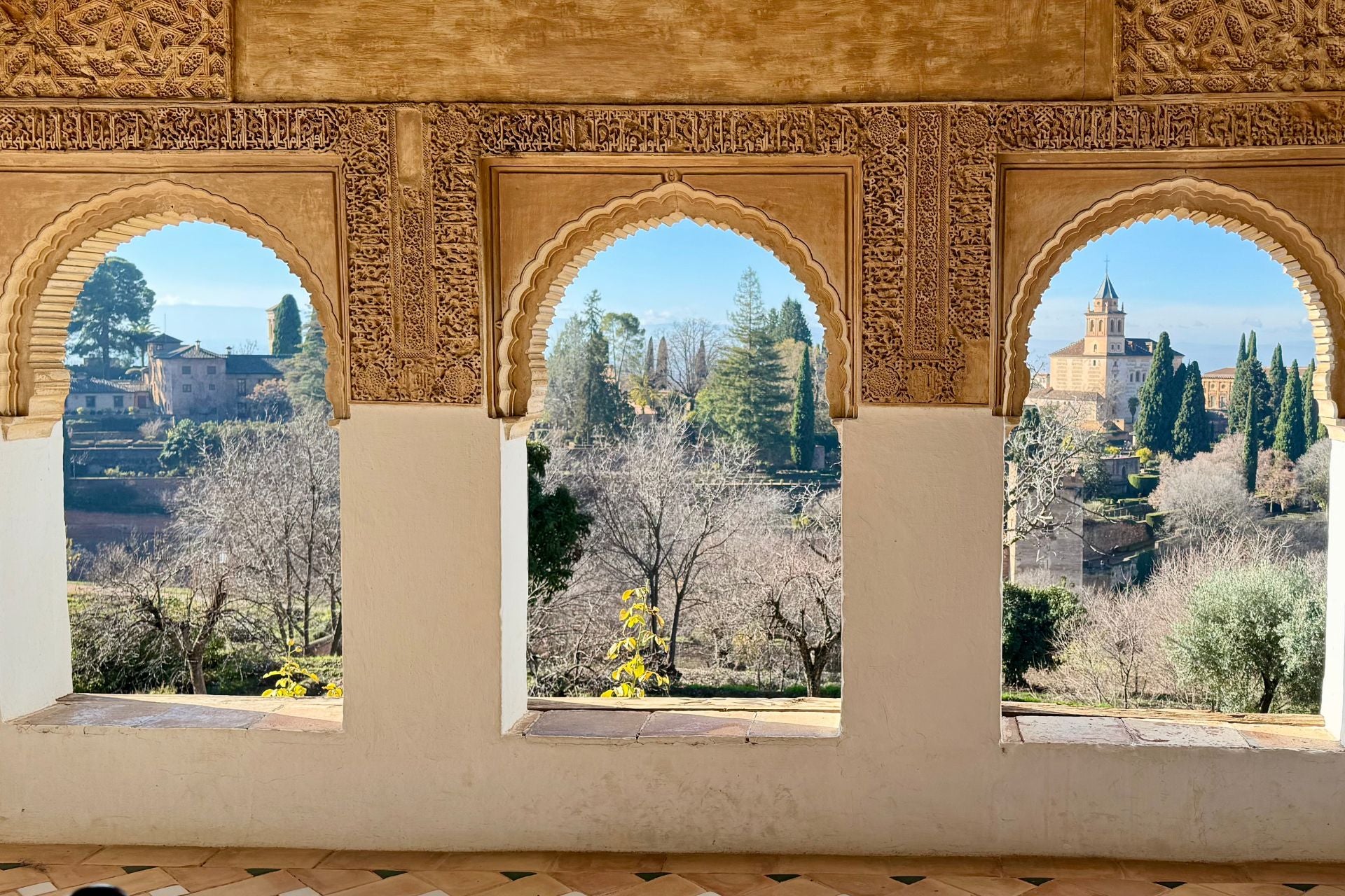 Uitzicht vanaf Alhambra de belangrijkste bezienswaardheid van Granada