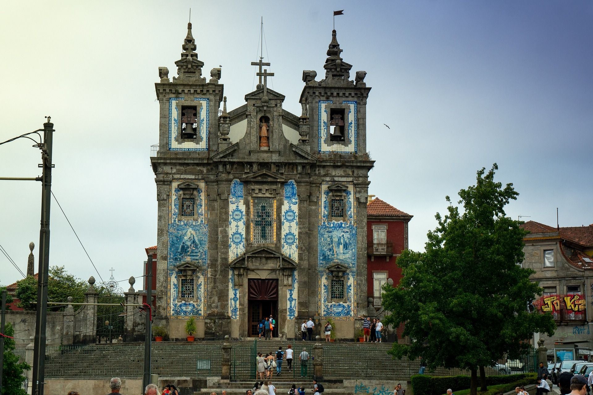 Igreja de Santo Ildefonso kerk met azulejos in Porto